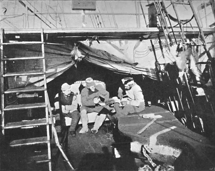 Framed Print : Workshop on deck. July, 1895, (1897) Framed Print : Workshop on deck. July, 1895, (1897)