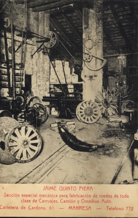 Framed Print : Workshop of Jaime Quinto Piera in Manresa, special section of mechanical for manufacturing Framed Print : Workshop of Jaime Quinto Piera in Manresa, special section of mechanical for manufacturing