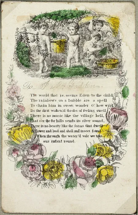 Framed Print : The World That Is (valentine), c.1830. Creator: Unknown Framed Print : The World That Is (valentine), c.1830. Creator: Unknown