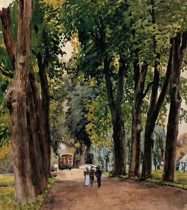 Framed Print : World War I: Trinity College Cambridge, the Lime Walk..1st Eastern General. c1910s. Creator: Walter Ernest Spradbery Framed Print : World War I: Trinity College Cambridge, the Lime Walk..1st Eastern General. c1910s. Creator: Walter Ernest Spradbery