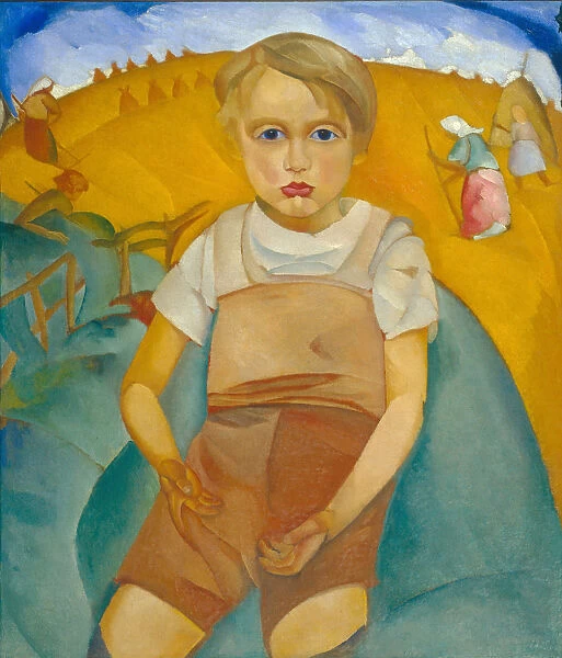 The worldling (Portrait of the son), 1920. Artist: Grigoriev, Boris Dmitryevich (1886-1939)