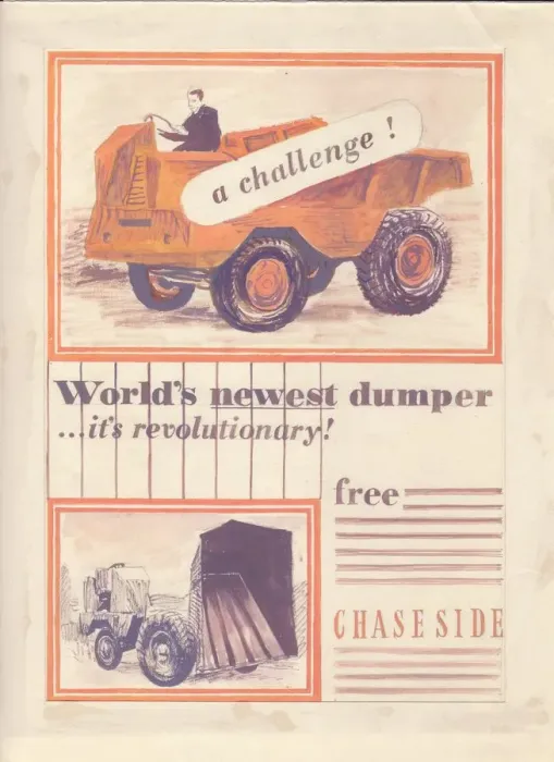 Framed Print : Worlds newest dumper, c1950. Creator: Shirley Markham Framed Print : Worlds newest dumper, c1950. Creator: Shirley Markham