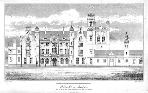 Worsley Hall near Manchester, c1848. Creator: J Bower