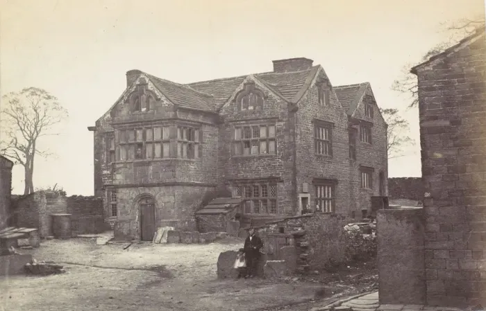Framed Print : Worsthorn Old Hall, 1860s. Creator: Unknown Framed Print : Worsthorn Old Hall, 1860s. Creator: Unknown