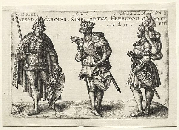 Three Worthy Christians, after 1516. Creator: Daniel I Hopfer (German, c