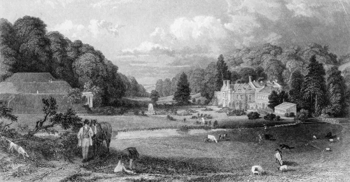 Framed Print : Wotton House, Surrey, 19th century. Artist: MJ Starling Framed Print : Wotton House, Surrey, 19th century. Artist: MJ Starling