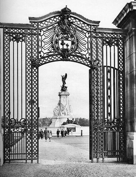 Wought-iron gates, Buckingham Palace, London, 1926-1927. Artist: McLeish