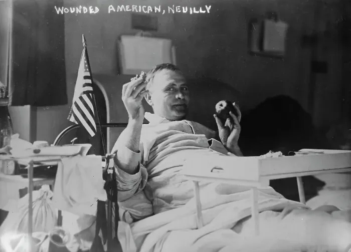 Framed Print : Wounded American, Neuilly, 1918 or 1919. Creator: Bain News Service Framed Print : Wounded American, Neuilly, 1918 or 1919. Creator: Bain News Service