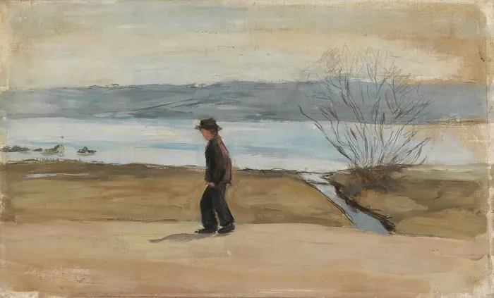 Framed Print : The Wounded Angel, landscape study, 1902. Creator: Hugo Simberg Framed Print : The Wounded Angel, landscape study, 1902. Creator: Hugo Simberg