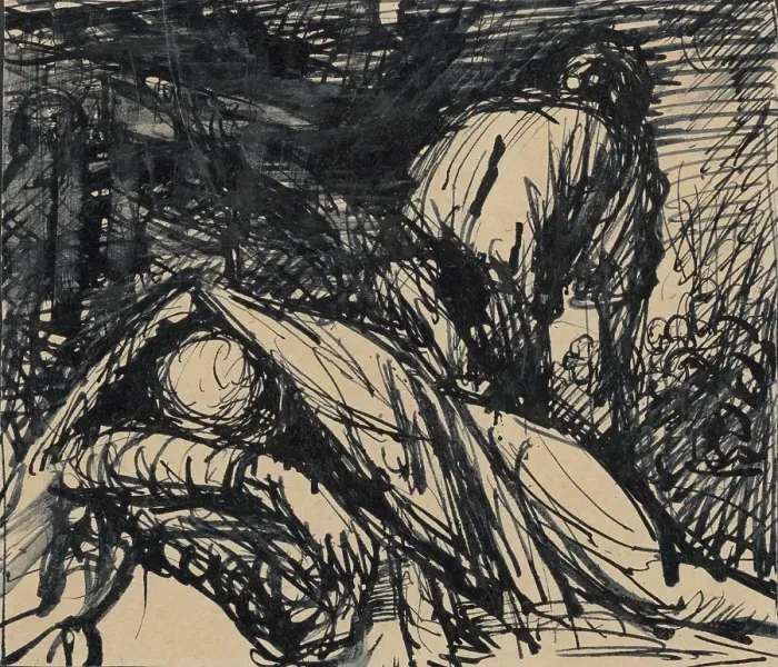 Framed Print : Wounded - Night, 1940-1944. Creator: Jan Novak Framed Print : Wounded - Night, 1940-1944. Creator: Jan Novak