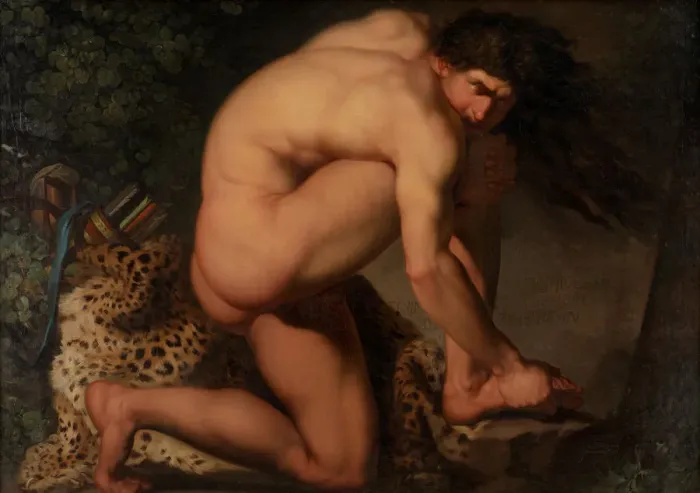 Framed Print : The Wounded Philoctetes, 1775. Artist: Abildgaard, Nicolai Abraham (1743-1809) Framed Print : The Wounded Philoctetes, 1775. Artist: Abildgaard, Nicolai Abraham (1743-1809)