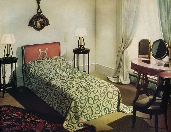 Woven cotton bedspread by Vantona Textiles Ltd. 1941