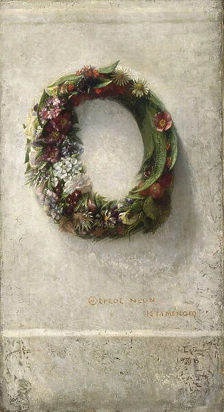 Wreath of Flowers, 1866. Creator: John La Farge