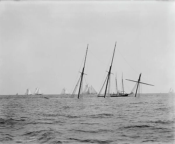 Wreck of Alva, Aug. 8, 1892, 1892 Aug 8. Creator: Unknown