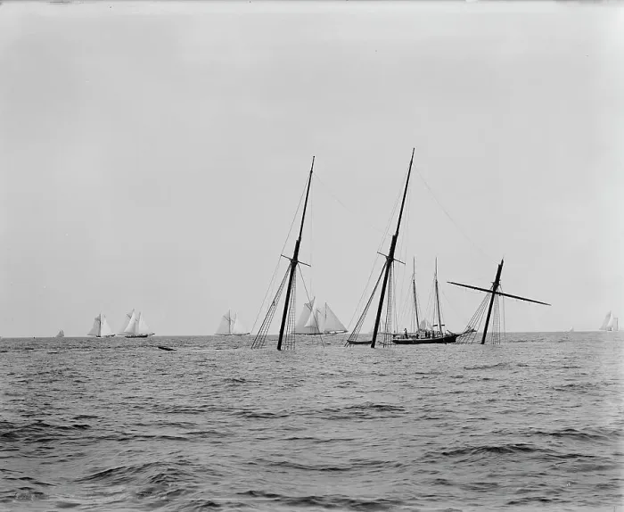 Framed Print : Wreck of Alva, Aug. 8, 1892, 1892 Aug 8. Creator: Unknown Framed Print : Wreck of Alva, Aug. 8, 1892, 1892 Aug 8. Creator: Unknown