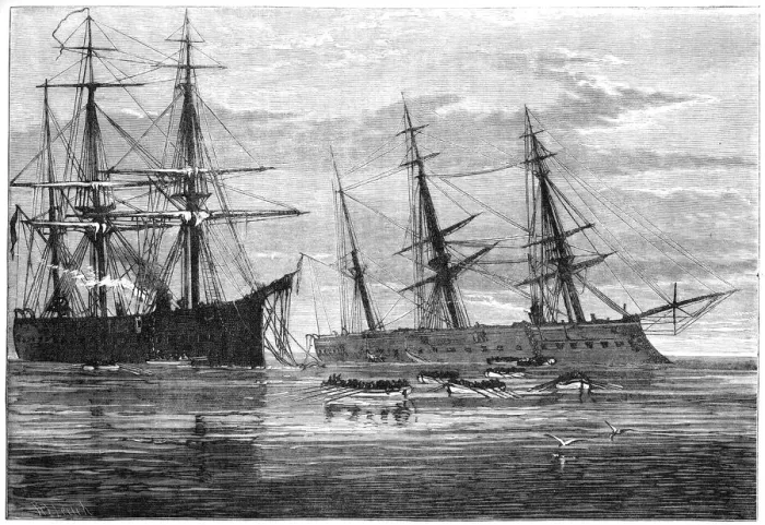 Framed Print : The wreck of HMS Vanguard, 19th century Framed Print : The wreck of HMS Vanguard, 19th century