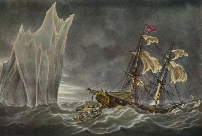 Framed Print : Wreck of the Lady Hobart, 1803, 1925 Framed Print : Wreck of the Lady Hobart, 1803, 1925