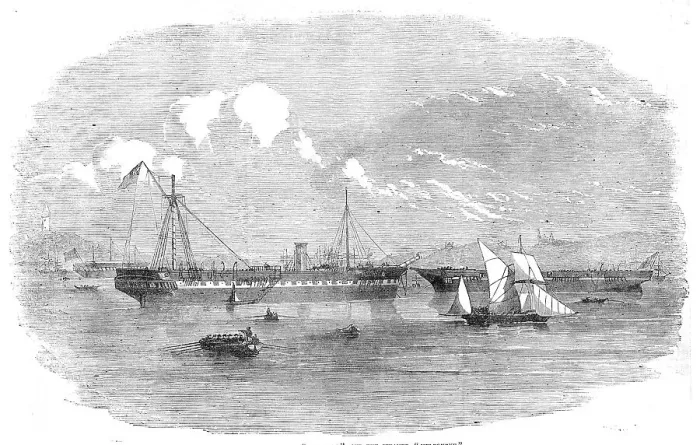 Framed Print : Wrecks of the Caduceus and the Steamer Melbourne, 1854. Creator: Unknown. Wrecks of the Caduceus and the Steamer Melbourne, 1854. Creator: Unknown Framed Print : Wrecks of the Caduceus and the Steamer Melbourne, 1854. Creator: Unknown. Wrecks of the Caduceus and the Steamer Melbourne, 1854. Creator: Unknown