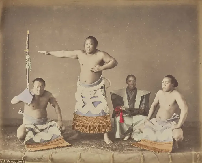 Framed Print : Wrestlers, 1875-1897. Creator: Unknown Framed Print : Wrestlers, 1875-1897. Creator: Unknown