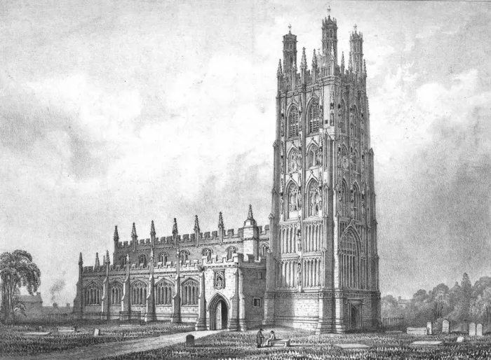 Framed Print : Wrexham Church, Denbighshire, north Wales, 19th century. Artist: W Crane Framed Print : Wrexham Church, Denbighshire, north Wales, 19th century. Artist: W Crane