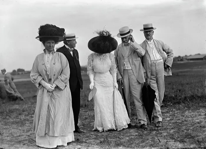 Framed Print : Wright Flights, Fort Myer, Va, July 1909 - Spectators: Sen. Kean; Sen. Lodge; Sen. A.O. Bacon. Creator: Harris & Ewing. Wright Flights, Fort Myer, Va, July 1909 - Spectators: Sen. Kean; Sen. Lodge; Sen. A.O. Bacon. Creator: Harris & Ewing Framed Print : Wright Flights, Fort Myer, Va, July 1909 - Spectators: Sen. Kean; Sen. Lodge; Sen. A.O. Bacon. Creator: Harris & Ewing. Wright Flights, Fort Myer, Va, July 1909 - Spectators: Sen. Kean; Sen. Lodge; Sen. A.O. Bacon. Creator: Harris & Ewing