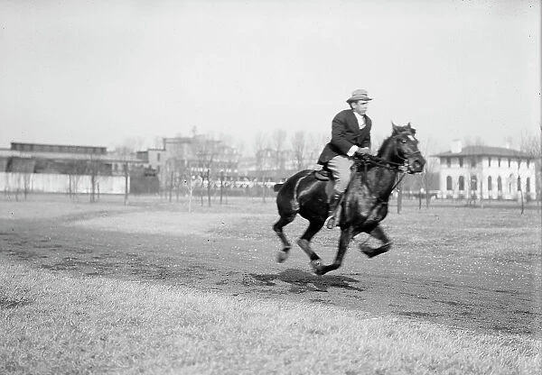 Wrisley Brown, Attorney - Riding, 1914. Creator: Harris & Ewing. Wrisley Brown, Attorney - Riding, 1914. Creator: Harris & Ewing