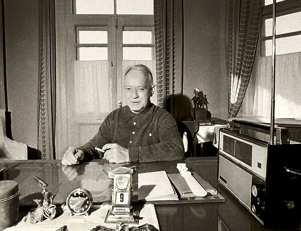 The writer Mikhail Sholokhov (1905-1984), 1960s