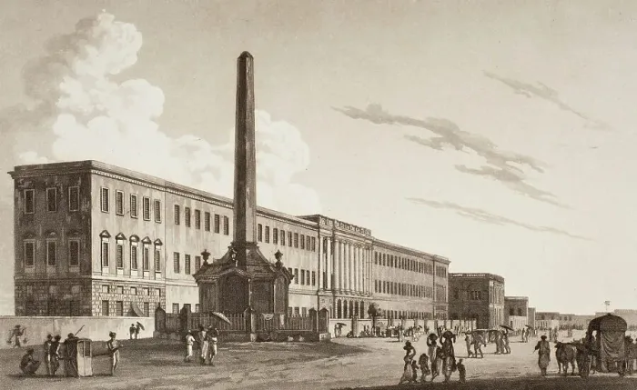 Framed Print : The Writers Buildings, Calcutta (image 3 of 3), 1812. Creators: Thomas Daniell, William Daniell Framed Print : The Writers Buildings, Calcutta (image 3 of 3), 1812. Creators: Thomas Daniell, William Daniell