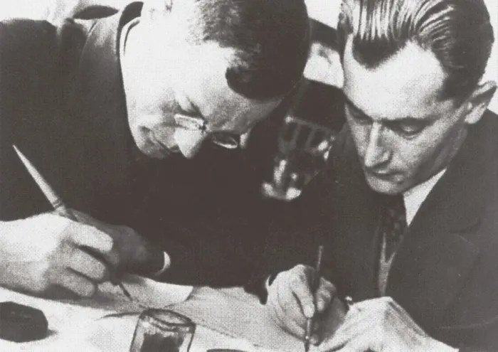 Framed Print : Writers Ilya Ilf and Yevgeny Petrov, 1932 Framed Print : Writers Ilya Ilf and Yevgeny Petrov, 1932