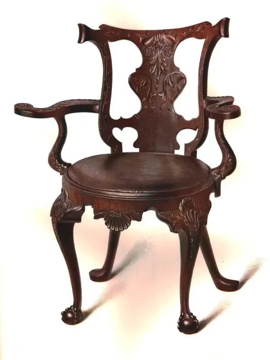 Framed Print : Writing chair, 1906. Artist: Shirley Slocombe Framed Print : Writing chair, 1906. Artist: Shirley Slocombe