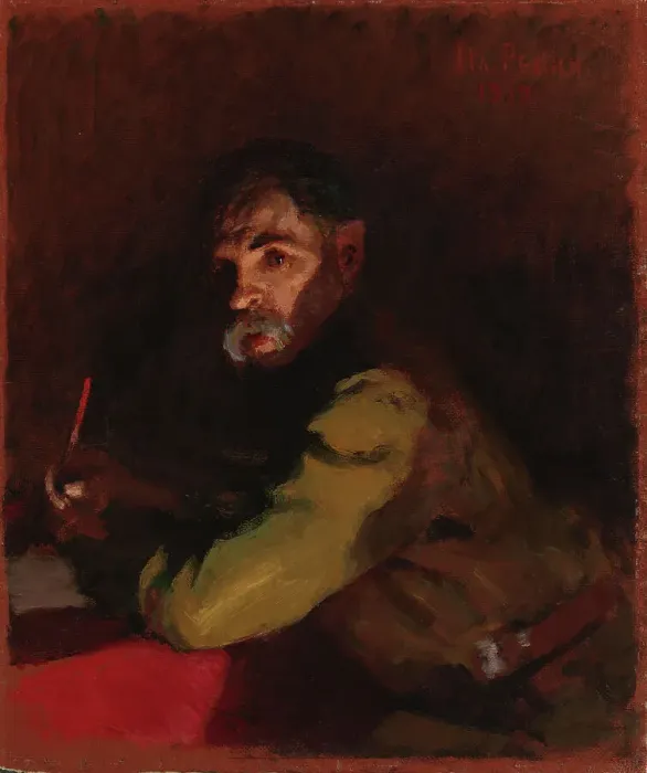Framed Print : Writing Doctor, 1919. Creator: Il'ya Repin Framed Print : Writing Doctor, 1919. Creator: Il'ya Repin