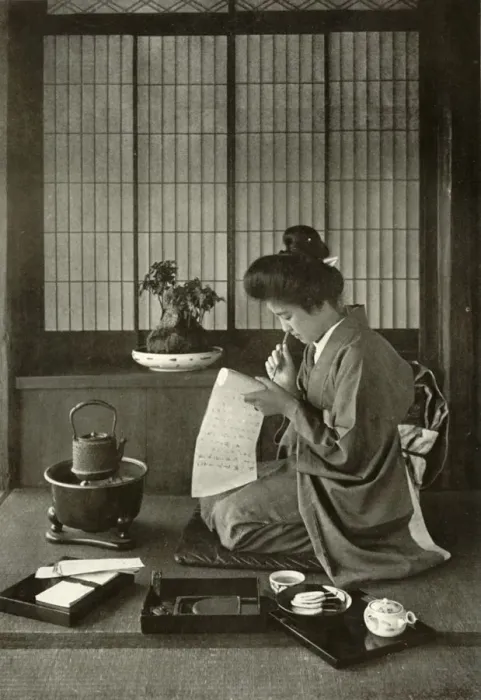 Framed Print : Writing A Letter, 1910. Creator: Herbert Ponting Framed Print : Writing A Letter, 1910. Creator: Herbert Ponting