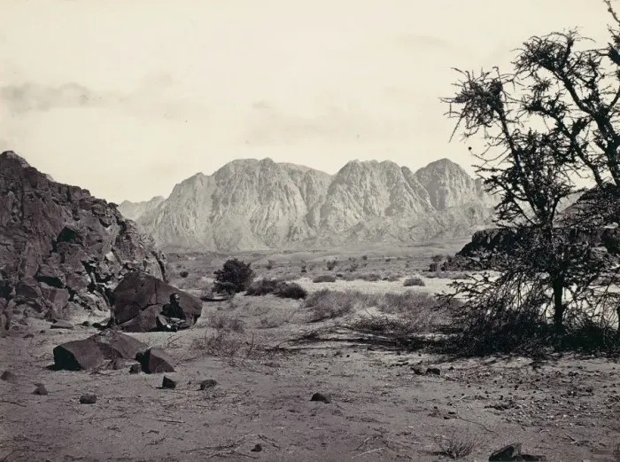 Framed Print : The Written Valley, Sinai, ca. 1857. Creator: Francis Frith Framed Print : The Written Valley, Sinai, ca. 1857. Creator: Francis Frith