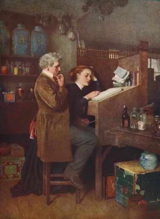 Framed Print : Something Wrong Somewhere, c1850. Artist: Charles Green Framed Print : Something Wrong Somewhere, c1850. Artist: Charles Green