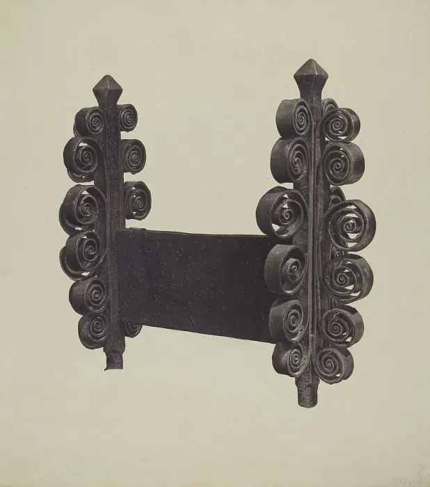 Framed Print : Wrought Iron Ornament, 1935 / 1942. Creator: Mauvell Framed Print : Wrought Iron Ornament, 1935 / 1942. Creator: Mauvell