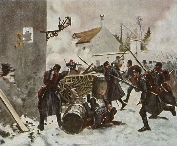 The Württemberg Division at Champigny, 2 December 1870, (1936). Creator: Unknown