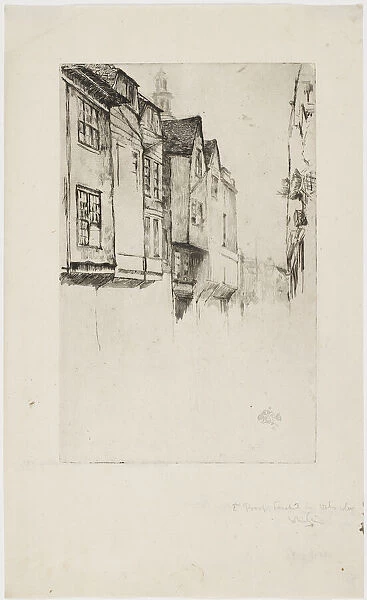 Wych Street, London, 1877. Creator: James Abbott McNeill Whistler