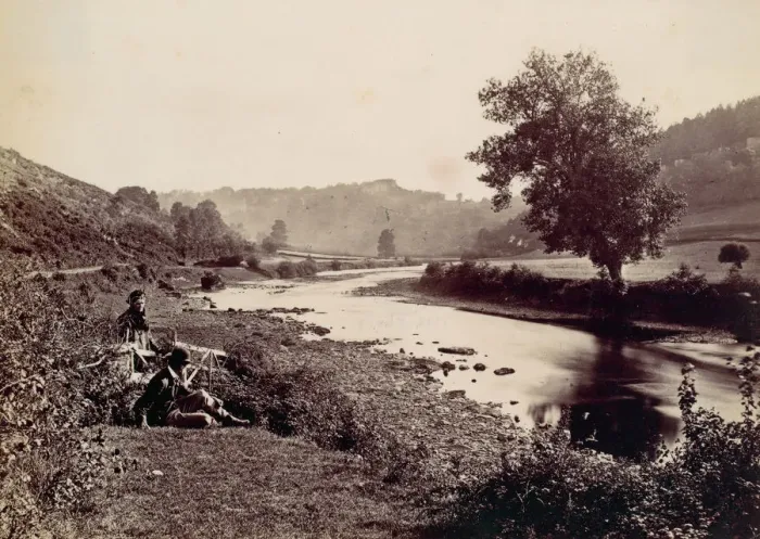 Framed Print : The Wye and Symonds Yat. From Rocklands, 1870s. Creator: Francis Bedford Framed Print : The Wye and Symonds Yat. From Rocklands, 1870s. Creator: Francis Bedford