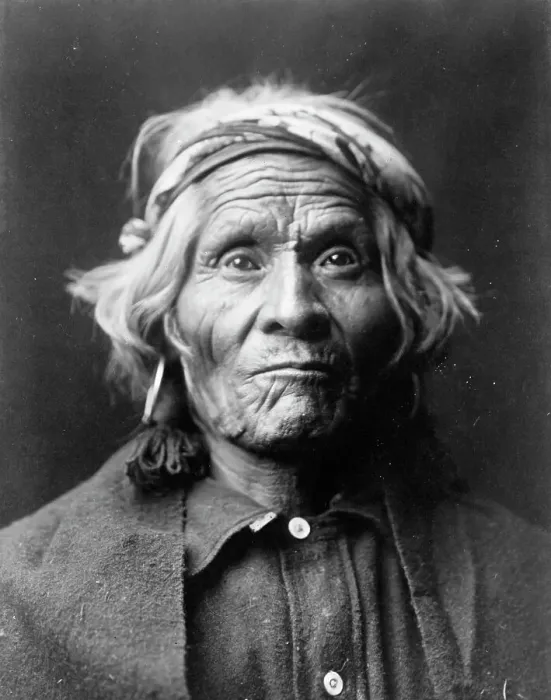 Framed Print : Wyemah, head-and-shoulders portrait, facing front, c1905. Creator: Edward Sheriff Curtis Framed Print : Wyemah, head-and-shoulders portrait, facing front, c1905. Creator: Edward Sheriff Curtis