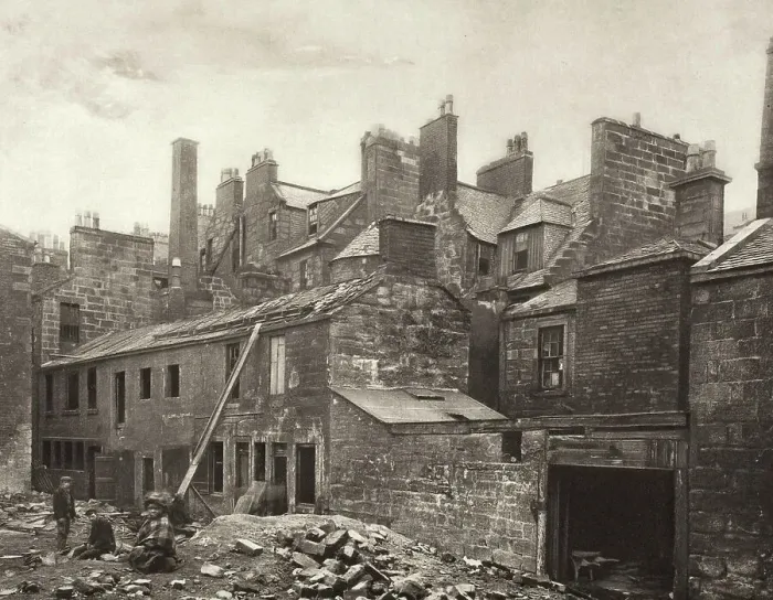 Framed Print : Back Wynd From Trongate (#47), Printed 1900. Creator: Thomas Annan Framed Print : Back Wynd From Trongate (#47), Printed 1900. Creator: Thomas Annan