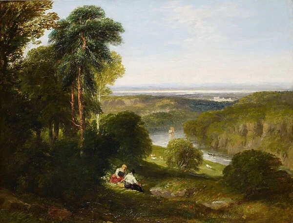The Wyndcliffe, River Wye, 1842. Creator: David Cox the elder