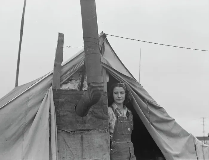 Framed Print : From Wyoming and Missouri eight years...working in lemons... near Strathmore, CA, 1939. Creator: Dorothea Lange Framed Print : From Wyoming and Missouri eight years...working in lemons... near Strathmore, CA, 1939. Creator: Dorothea Lange