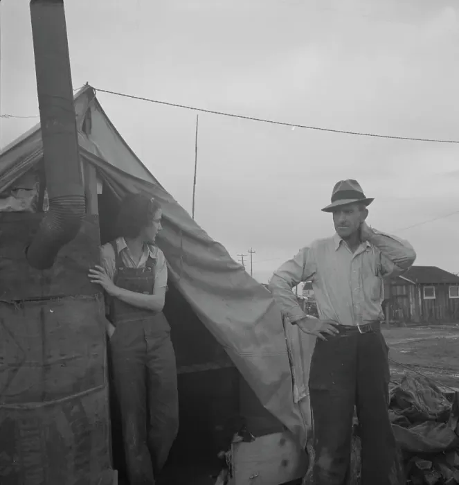 Framed Print : From Wyoming and Missouri eight years...working in lemons... near Strathmore, CA, 1939. Creator: Dorothea Lange Framed Print : From Wyoming and Missouri eight years...working in lemons... near Strathmore, CA, 1939. Creator: Dorothea Lange