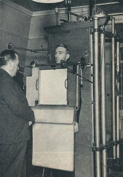 X-ray apparatus used for examination of suspected cases of heart or lung disease, c1935 (c1937)