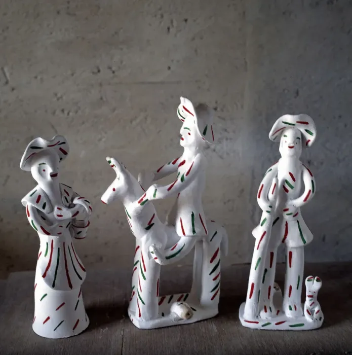 Framed Print : Xiurells made in La Cabaneta, popular figures from the Balearic Islands, which are also whistles Framed Print : Xiurells made in La Cabaneta, popular figures from the Balearic Islands, which are also whistles