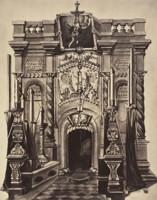 Framed Print : XIVe Station. Le corps de Jesus est depose dans le tombeau Framed Print : XIVe Station. Le corps de Jesus est depose dans le tombeau