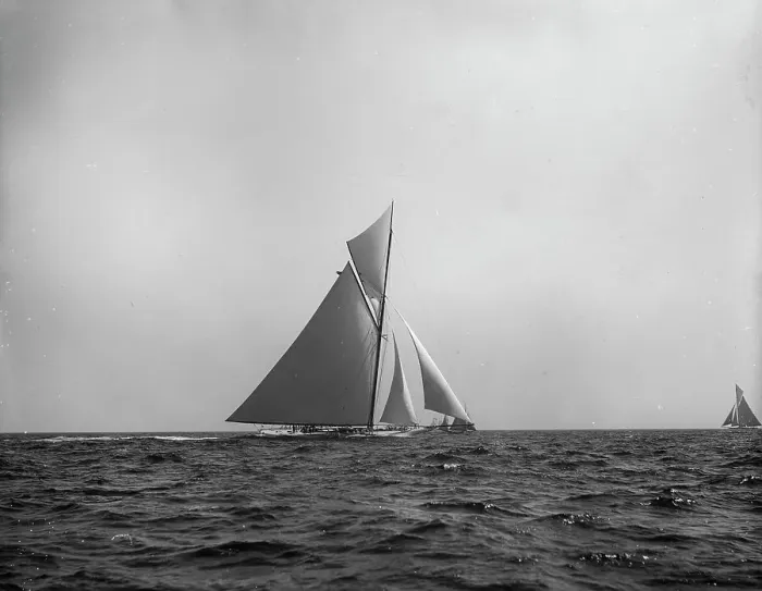 Framed Print : Yacht, between 1890 and 1920. Creator: Unknown Framed Print : Yacht, between 1890 and 1920. Creator: Unknown