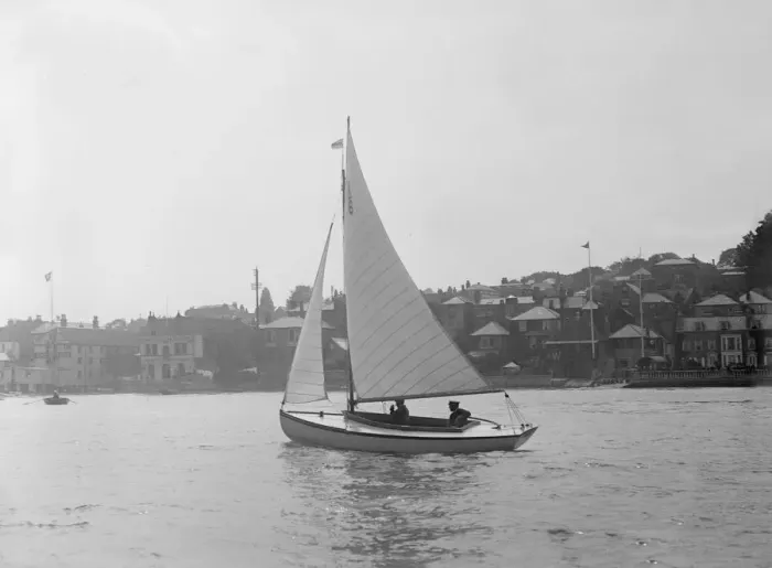 Framed Print : Yacht Coquette RMYC, 1922. Creator: Kirk & Sons of Cowes Framed Print : Yacht Coquette RMYC, 1922. Creator: Kirk & Sons of Cowes