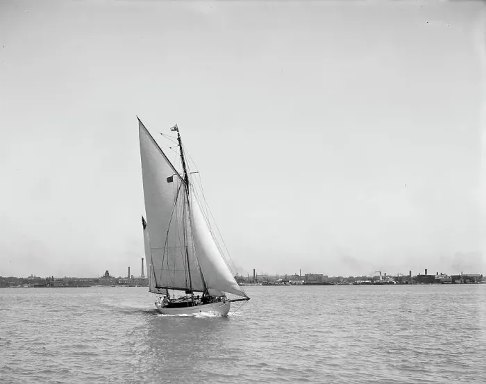 Framed Print : Yacht Vesta, c1903. Creator: Unknown Framed Print : Yacht Vesta, c1903. Creator: Unknown
