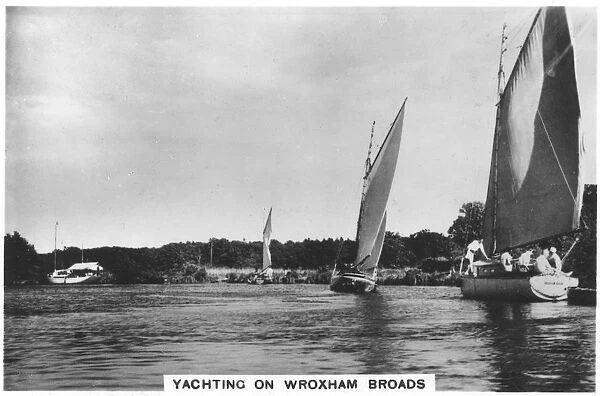 Yachting on Wroxham Broads, 1936